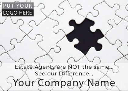 Estate Agent / Real Estate Graphic Design Template - Puzzle